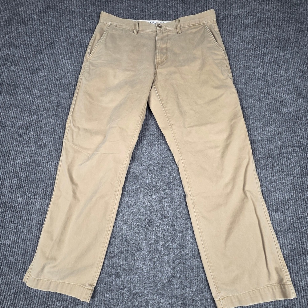 Eddie Bauer Mens‎ Chino Pants Khaki Straight Leg Size 34x30 Cotton Casual